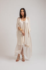 Kimono lungo burro FEDERICA BI