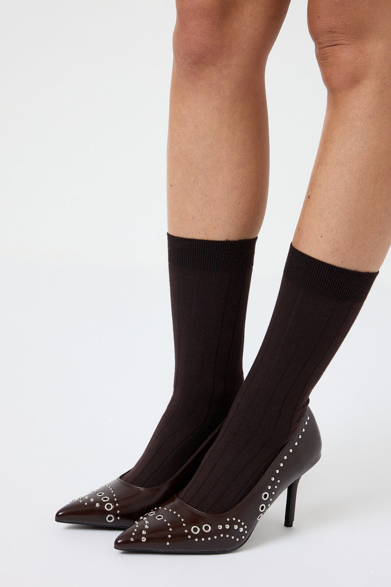 Décolleté moro con borchie FEDERICA BI