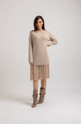 Abito FEDERICA BI tricot e pizzo