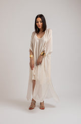 Kimono lungo burro FEDERICA BI