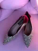 Ballerina in velluto bordeaux FEDERICA BI