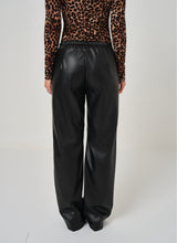 Pantalone nero in ecopelle FEDERICA BI