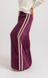 Pantalone in velluto bordeaux FEDERICA BI