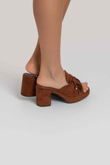 Zoccolo in ecosuede FEDERICA BI