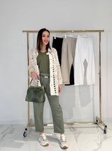 Pantalone in lino e cotone FEDERICA BI ( vari colori )