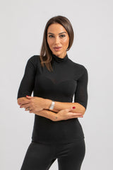 Maglia nera misto cachemire FEDERICA BI