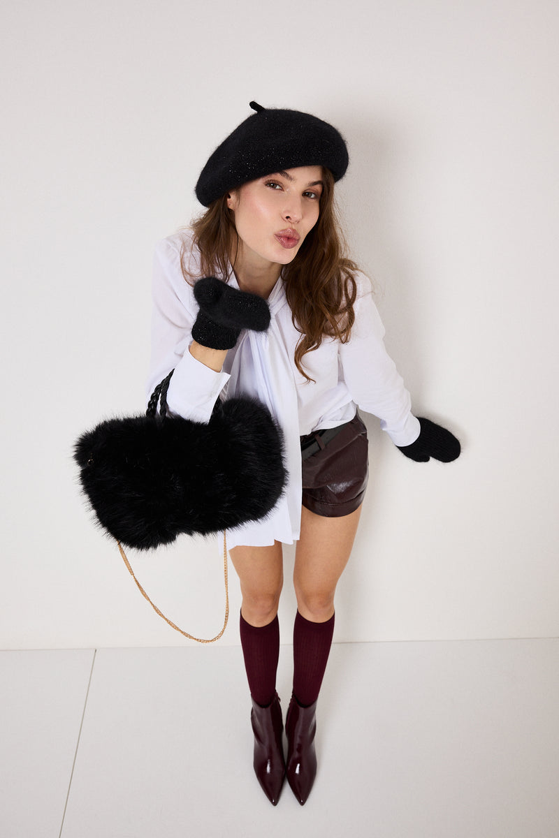 Basco nero lurex FEDERICA BI