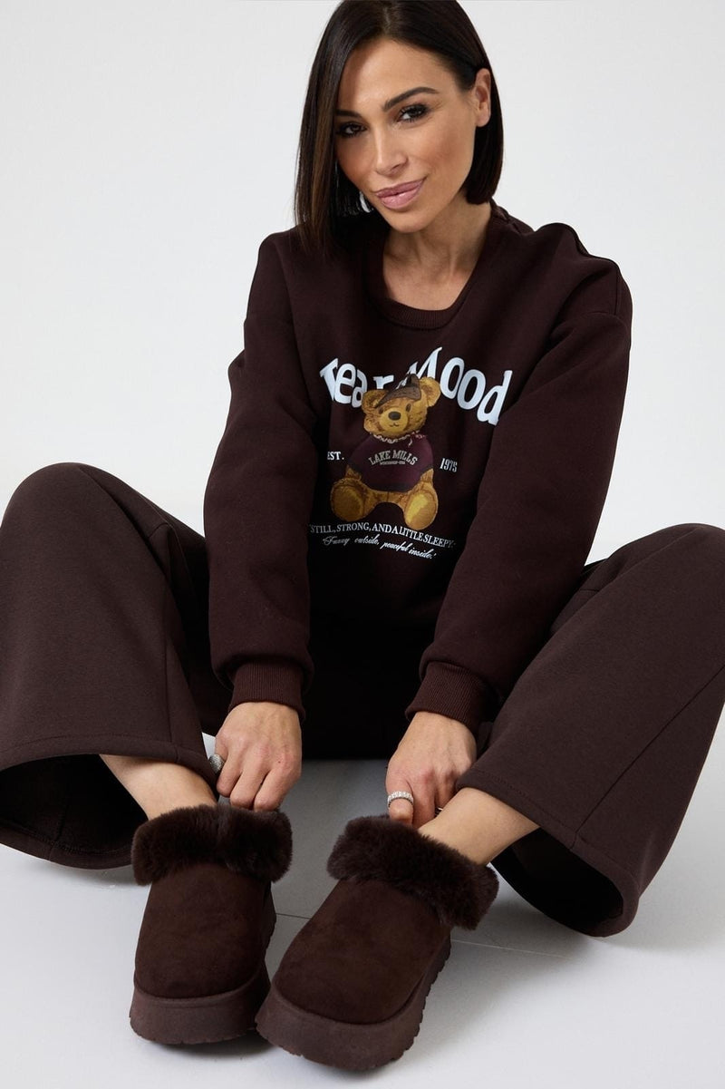 Tuta felpata FEDERICA BI ( due colori )