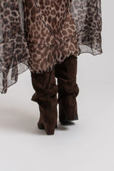 Stivaletto moro suede FEDERICA BI