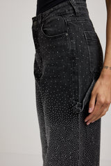 Denim cargo cristalli FEDERICA BI