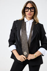 Cravatta in seta moro FEDERICA BI