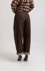 Denim jeans cioccolato FEDERICA BI