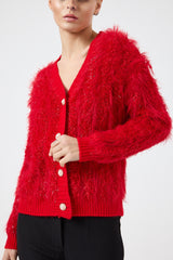 Cardigan in ciniglia lurex FEDERICA BI (due colori)