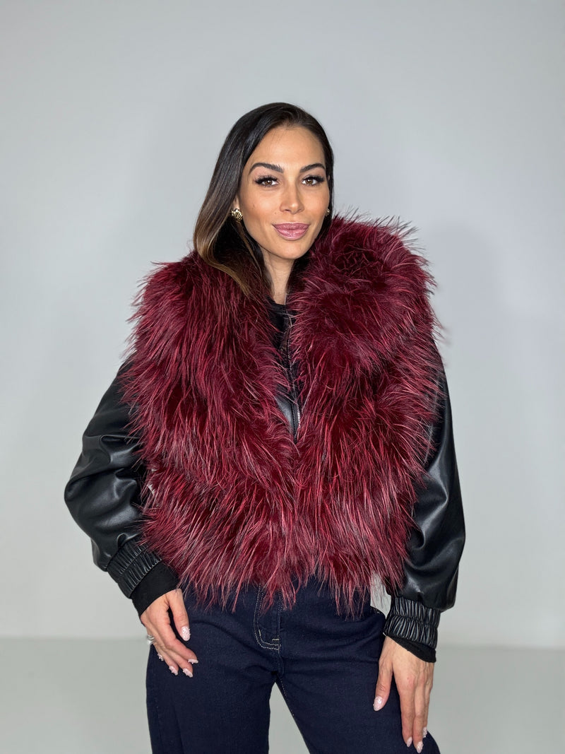 Gilet ECO bordeaux FEDERICA BI