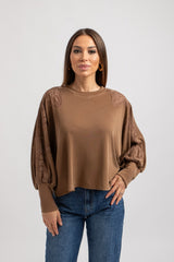 Maglia in Jersey e pizzo FEDERICA BI (due colori)