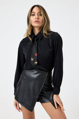 Camicia con cravatta con spille FEDERICA BI ( più colori )