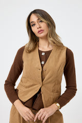 Gilet in velluto FEDERICA BI
