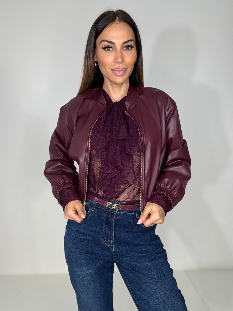 Giacca bordeaux FEDERICA BI