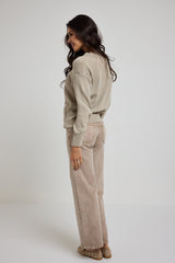 Denim jeans beige FEDERICA BI