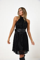 Abito nero in pizzo FEDERICA BI