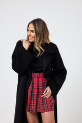 Gonna tartan rossa FEDERICA BI