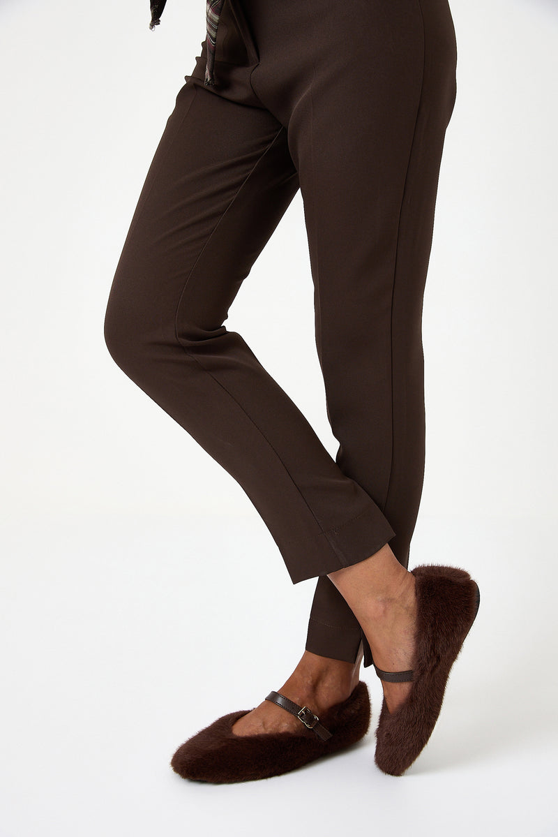 Ballerina in ecopelliccia marrone FEDERICA BI