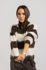 Cardigan riga moro FEDERICA BI