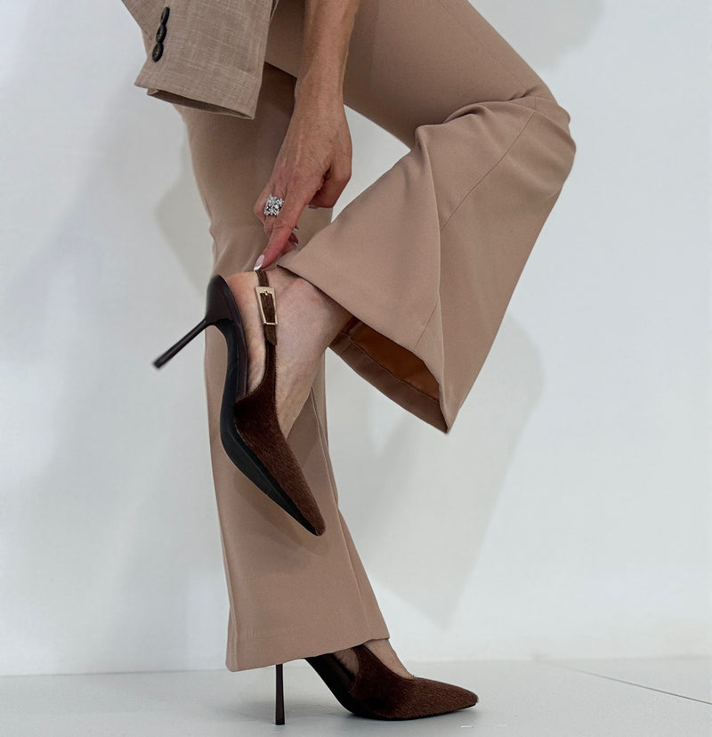 Sling back in ecocavallino FEDERICA BI ( vari colori )