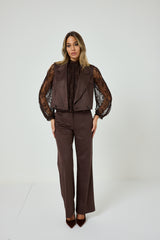 Pantalone moro in ecosuede FEDERICA BI
