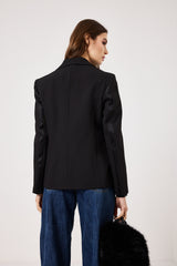 Blazer smoking nero FEDERICA BI