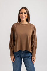 Maglia in Jersey e pizzo FEDERICA BI (due colori)