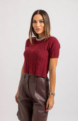 Maglia treccia gioiello FEDERICA BI