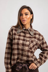 Camicia tartan gioiello FEDERICA BI