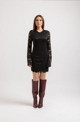 Abito FEDERICA BI in pizzo nero