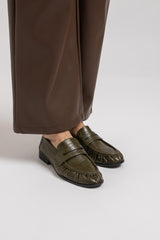 Mocassino verde FEDERICA BI