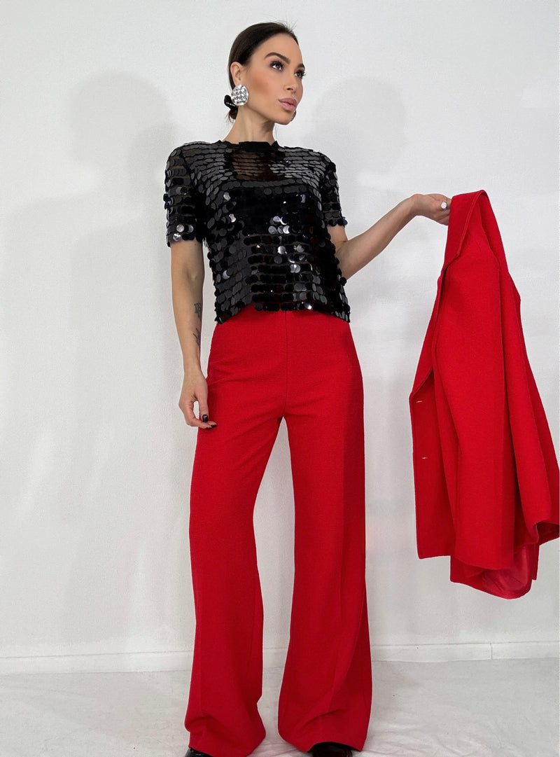 Tailleur rosso FEDERICA BI