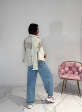 Giacca in denim frange FEDERICA BI