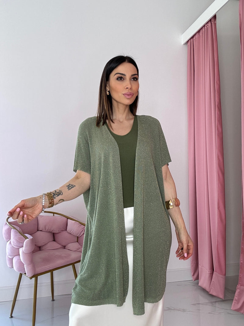 Cardigan in viscosa lurex FEDERICA BI ( vari colori )