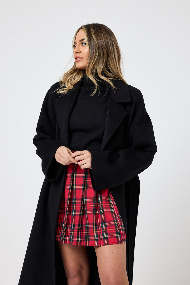 Gonna tartan rossa FEDERICA BI