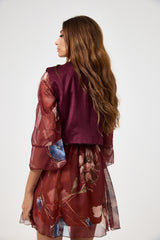 Abito in chiffon fantasia FEDERICA BI
