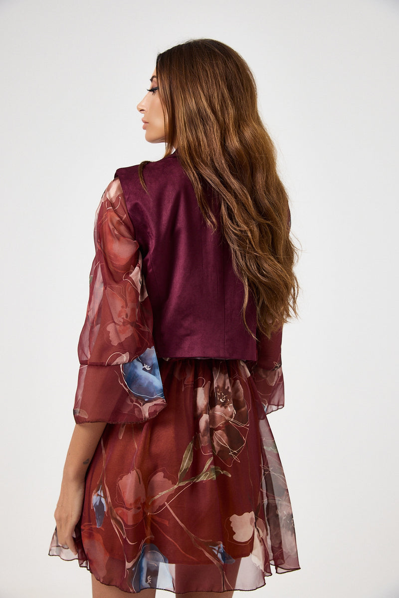 Abito in chiffon fantasia FEDERICA BI