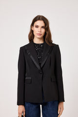 Blazer smoking nero FEDERICA BI