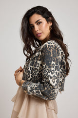 Giacca in denim crop FEDERICA BI