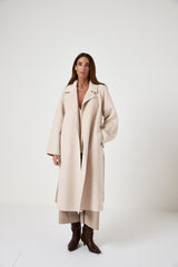 Cappotto beige cachemire e lana FEDERICA BI