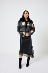 Gonna in similpelle nera FEDERICA BI