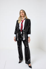 Tailleur nero in paillettes FEDERICA BI