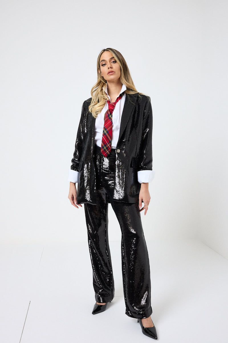 Tailleur nero in paillettes FEDERICA BI