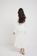 Abito bianco in viscosa FEDERICA BI