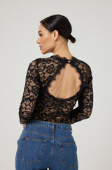 Body nero in pizzo FEDERICA BI