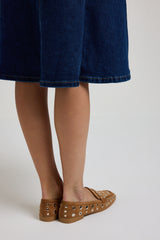 Mocassino suede borchiette FEDERICA BI (vari colori)